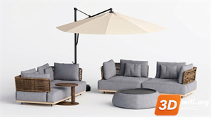 Outdoor Sofa Skp Files
